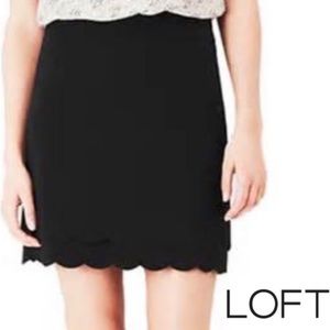 Loft Scalloped Skirt